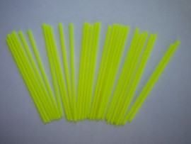 2.5mm hollow tips yellow 1mm bore(30))