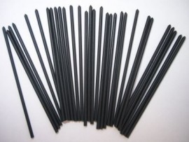 2mm hollow tips black 0.8mm bore(30)
