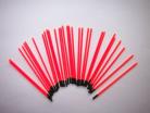 Hollow Red 3mm x 60mm x2.3 bore(30)