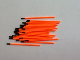 2.5 mm hollow tips 1mm bore orange (30) 