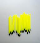 1.7 hollow yellow tips 0.6mm bore (30)