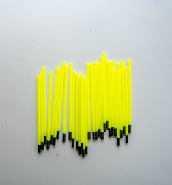 2mm hollow yellow tips 0.6mm bore (30)