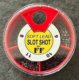 UK manufactured soft lead shots (cube)  -4 way dispenser of slot shots (8,9,10,11)