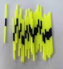 1.5mm 0.8mm bore  yellow-black-yellow split tips (30)