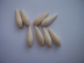 0.4g tear shaped  balsa bodies 1mm bore (8)
