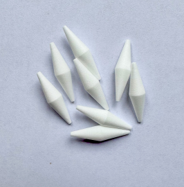 0.8g elongated diamond foam bodies 1mm bore(8)