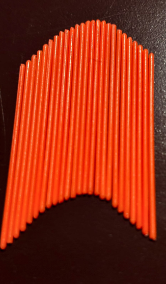 orange solid tips 40mm (100)