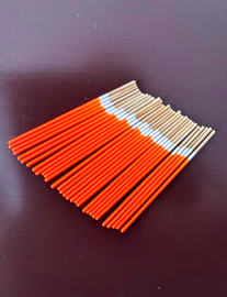 1mm painted cane tips orange (30)
