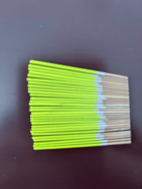 1mm painted cane tips yellow (30)