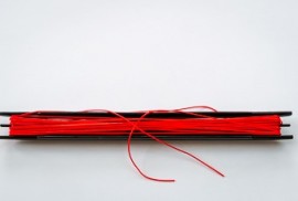 0.8mm pure latex pole elastic no 4 grade (red  6m)