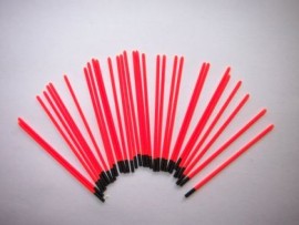 1mm hollow red 0.7 Bore  (30)